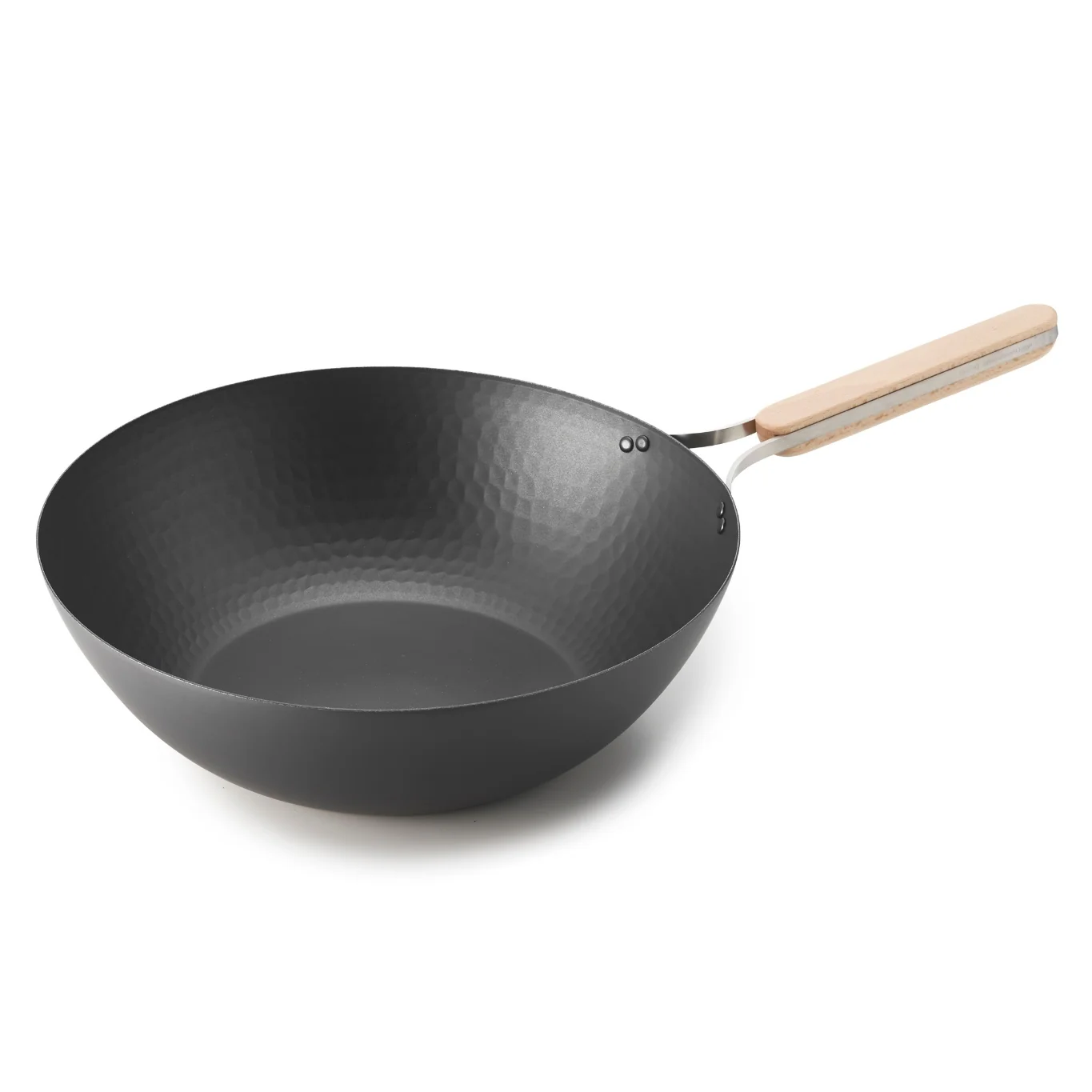 Nitrided Carbon Steel Wok Pan 32cm