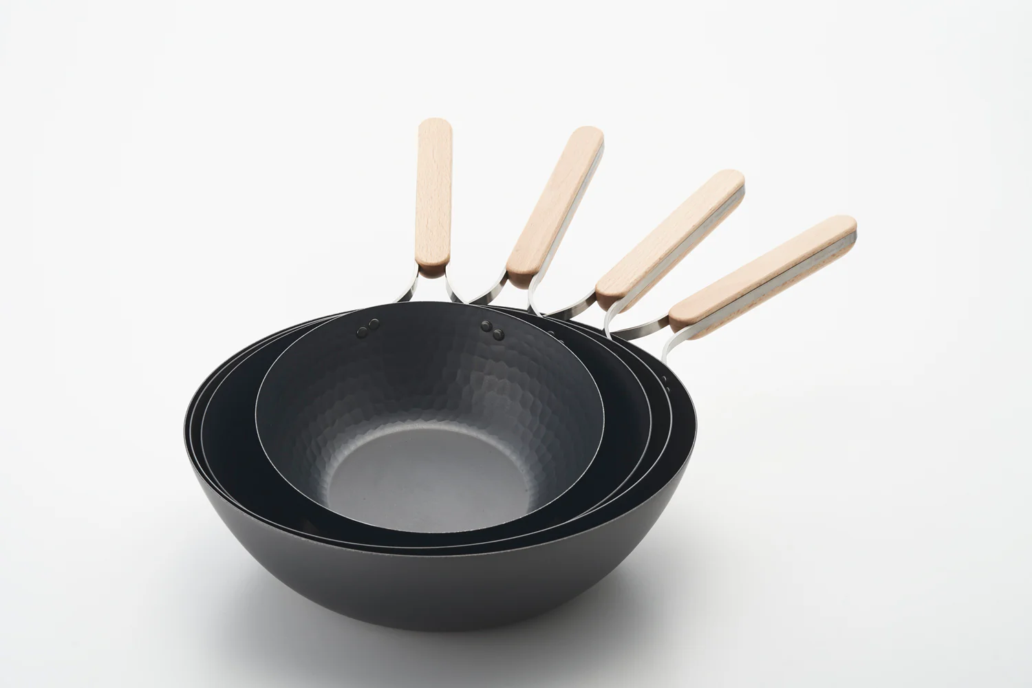 Nitrided Carbon Steel Wok Pan 32cm - Image 11