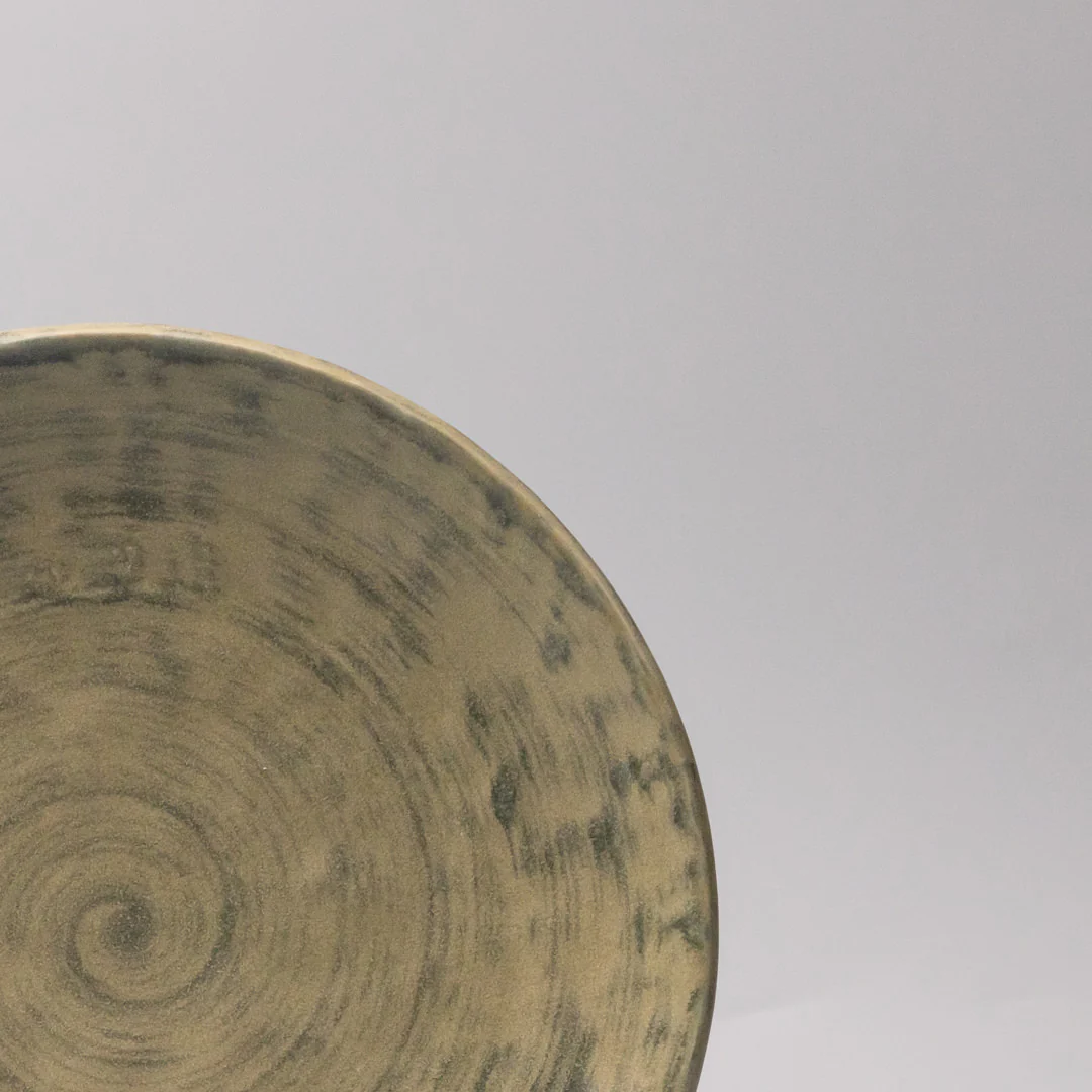 Washed Fern Thick Edge Dinner Plate 25cm - Image 2