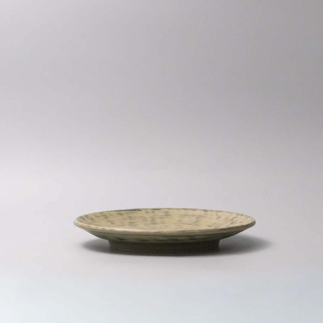 Washed Fern Thick Edge Dinner Plate 25cm - Image 4