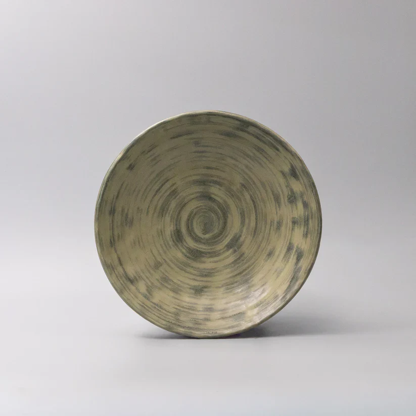 Washed Fern Shallow Open Bowl 24cm - Image 2