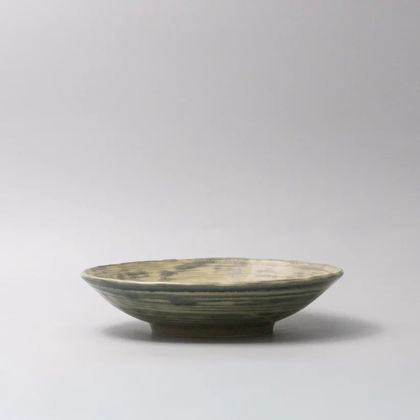 Washed Fern Shallow Open Bowl 24cm - Image 4