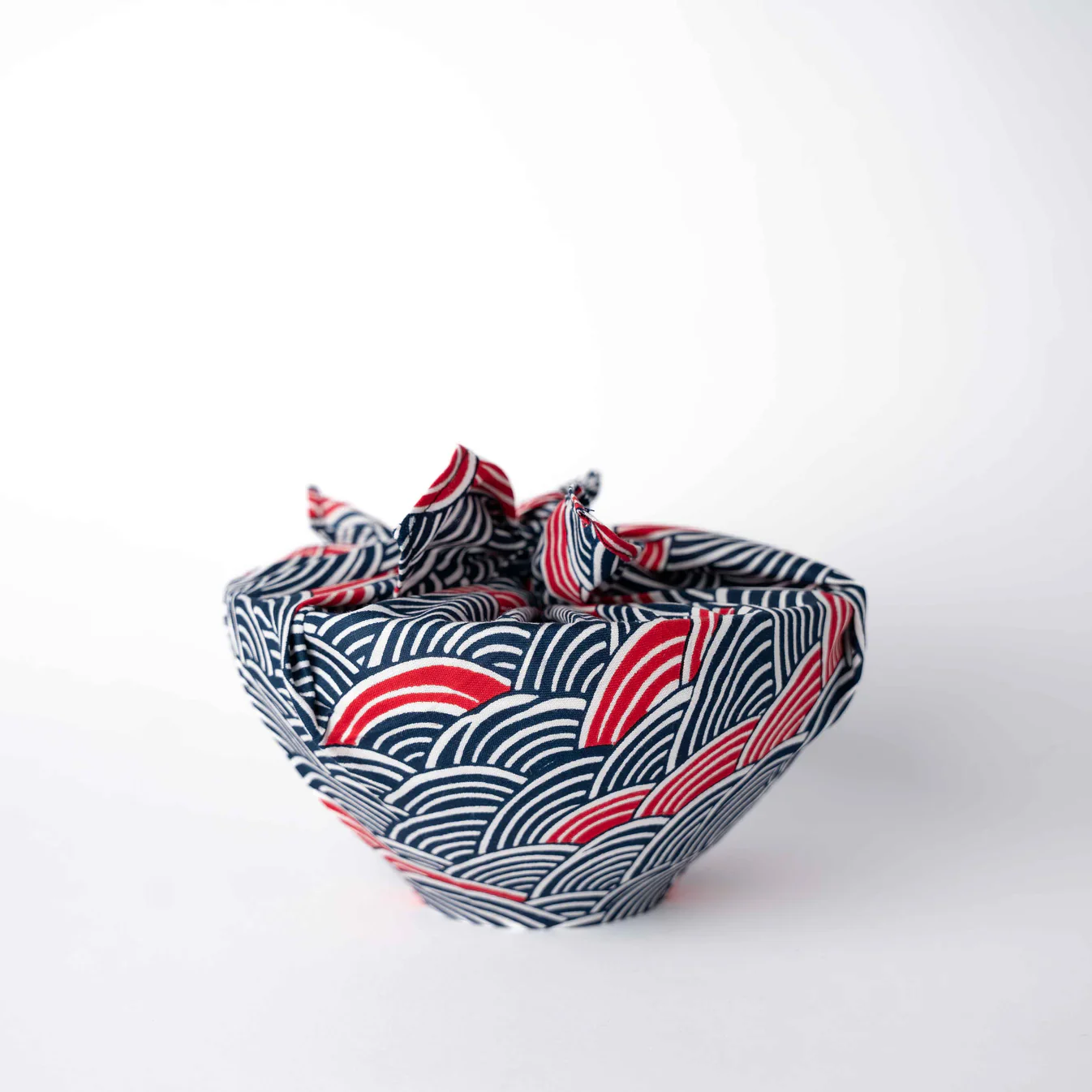 Wave Design large reusable Furoshiki wrap 75cm