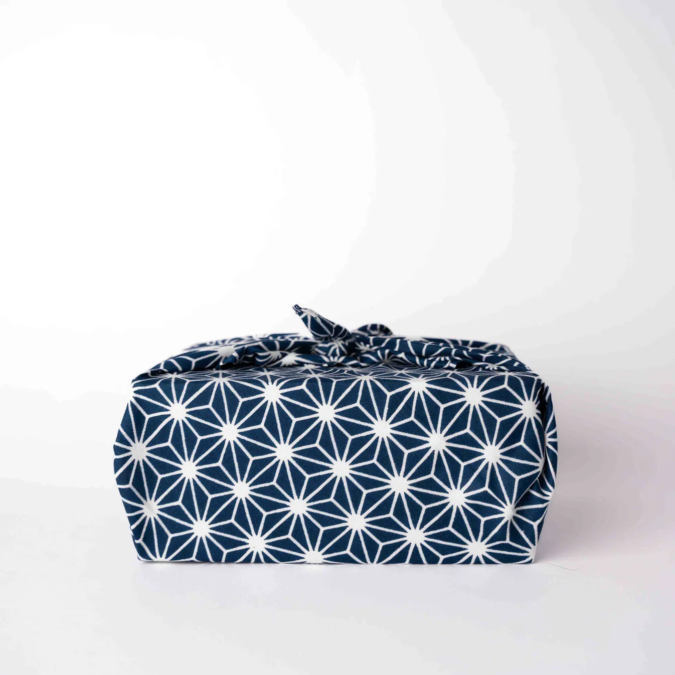 Navy Starburst large reusable Furoshiki Wrap 75cm