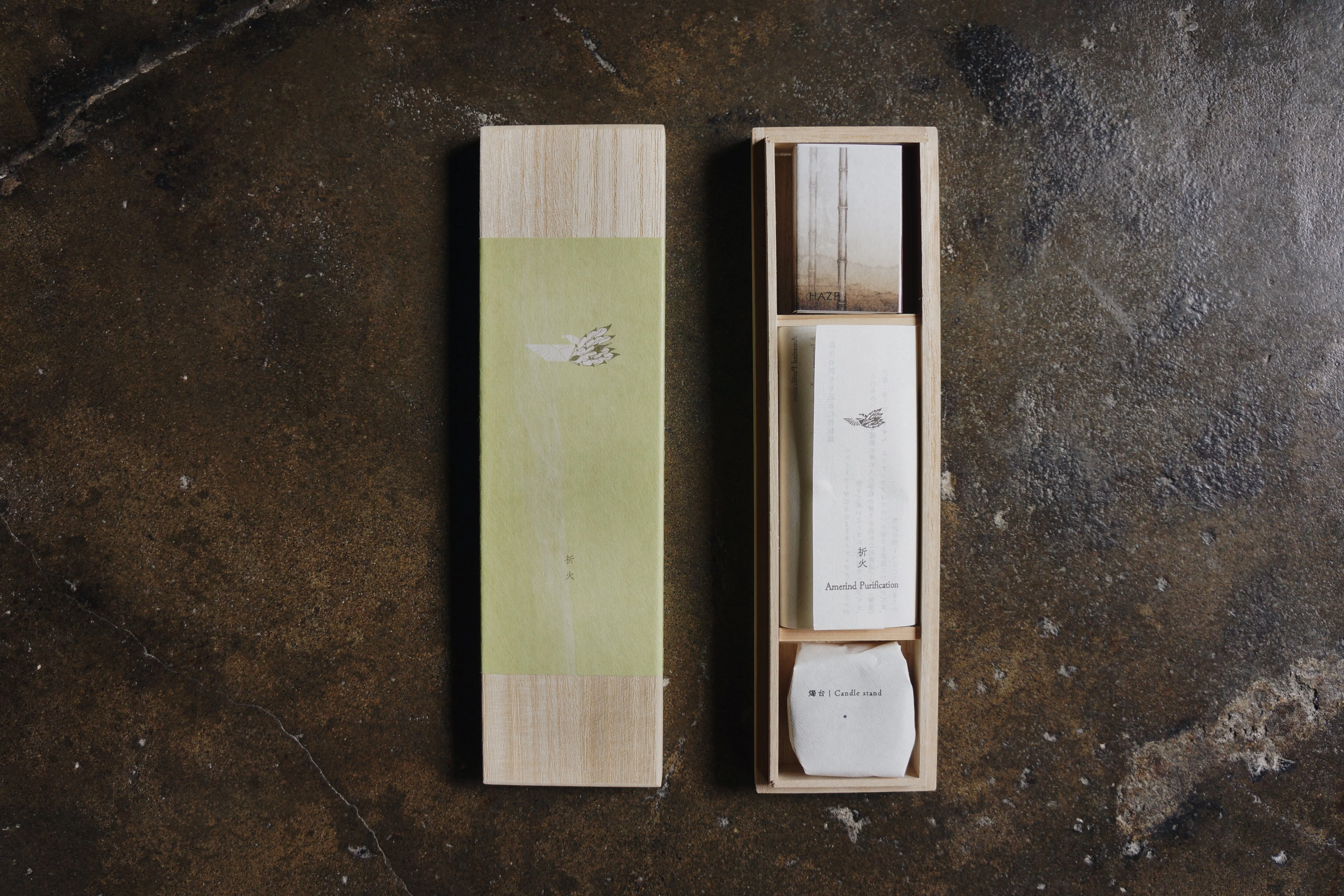 White Sage Warosoku Candle Box Set - Purification - Image 3