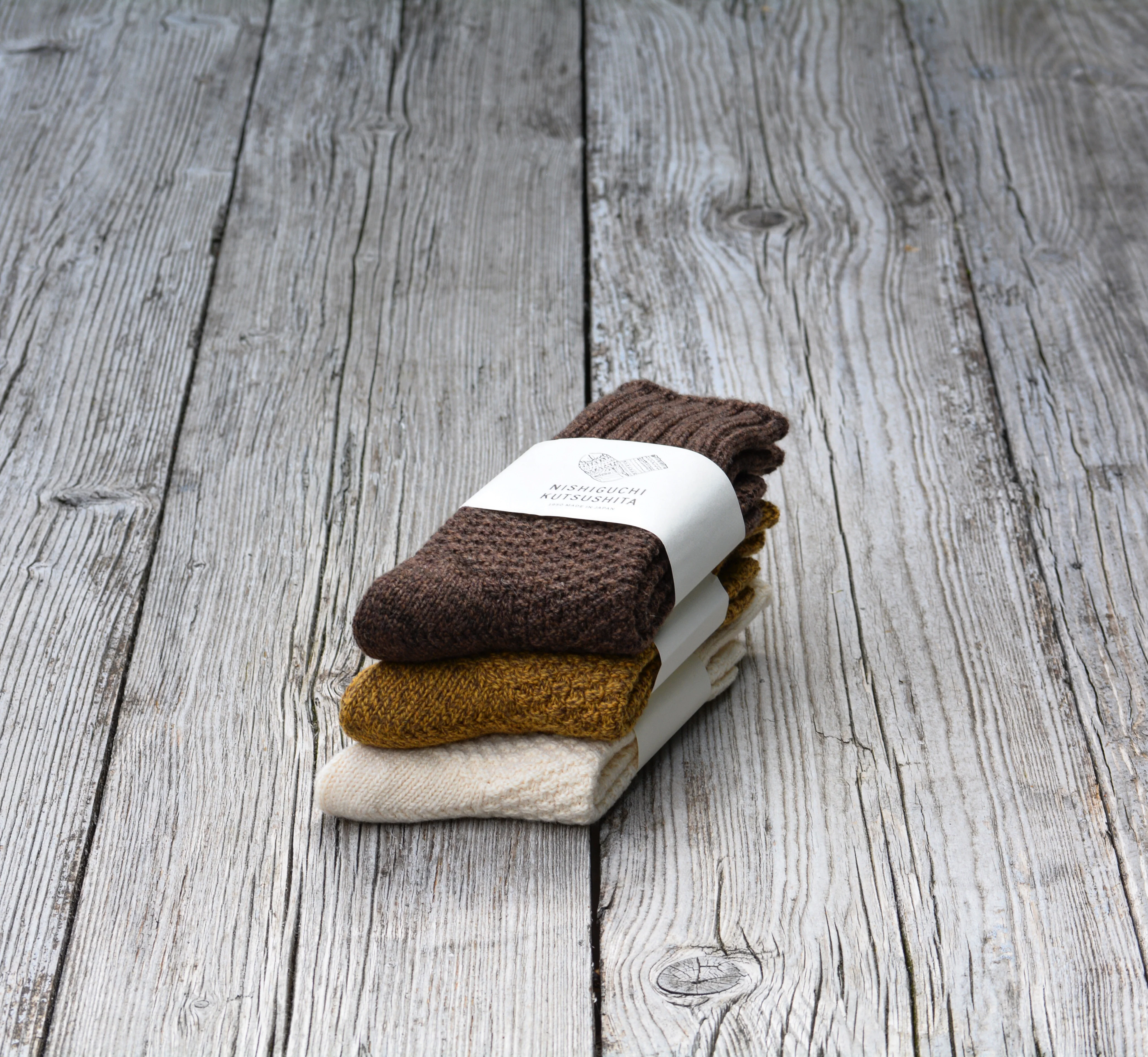 Wool Cotton Boots Socks - Mocha Brown - Image 3