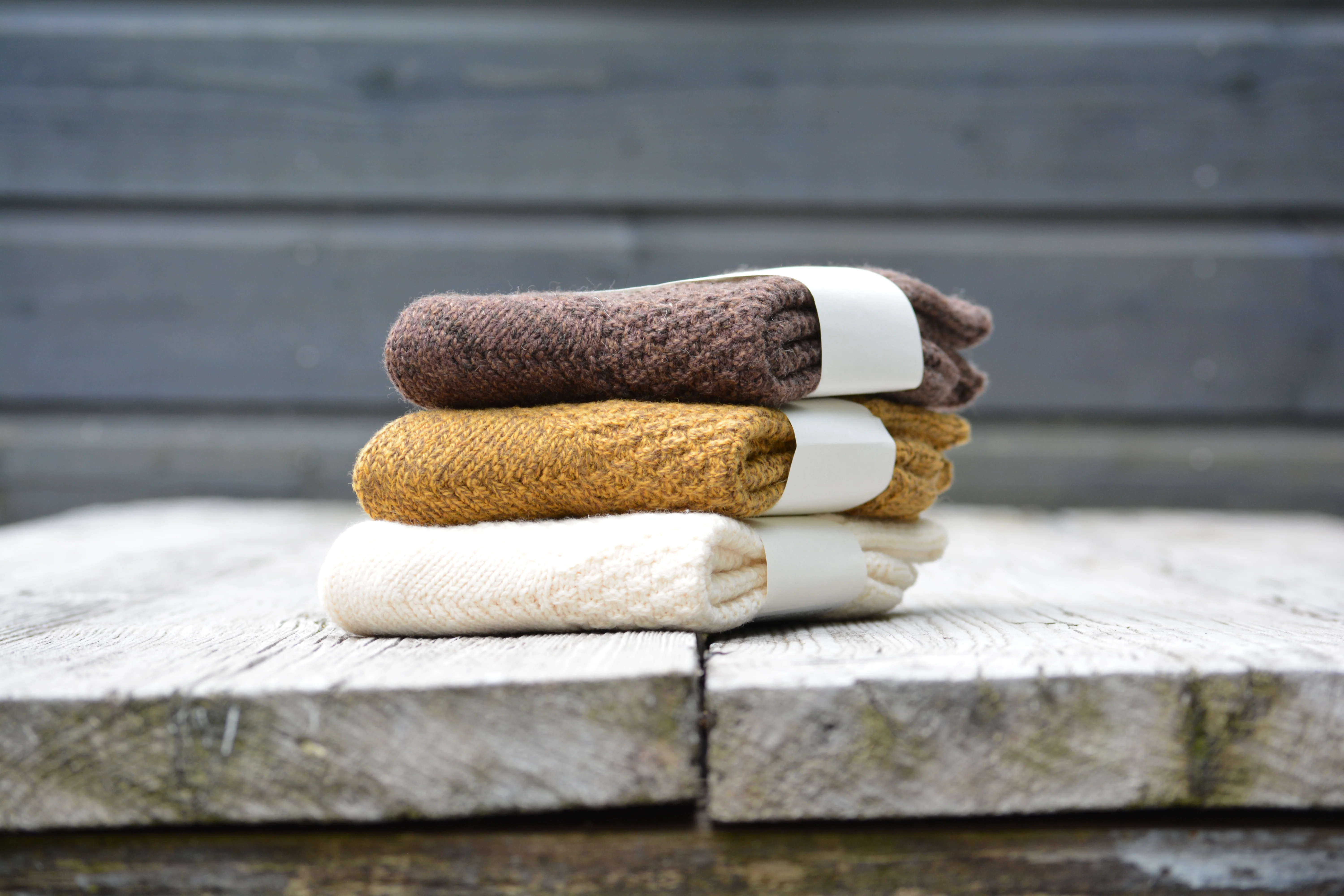 Wool Cotton Boots Socks - Mocha Brown - Image 7