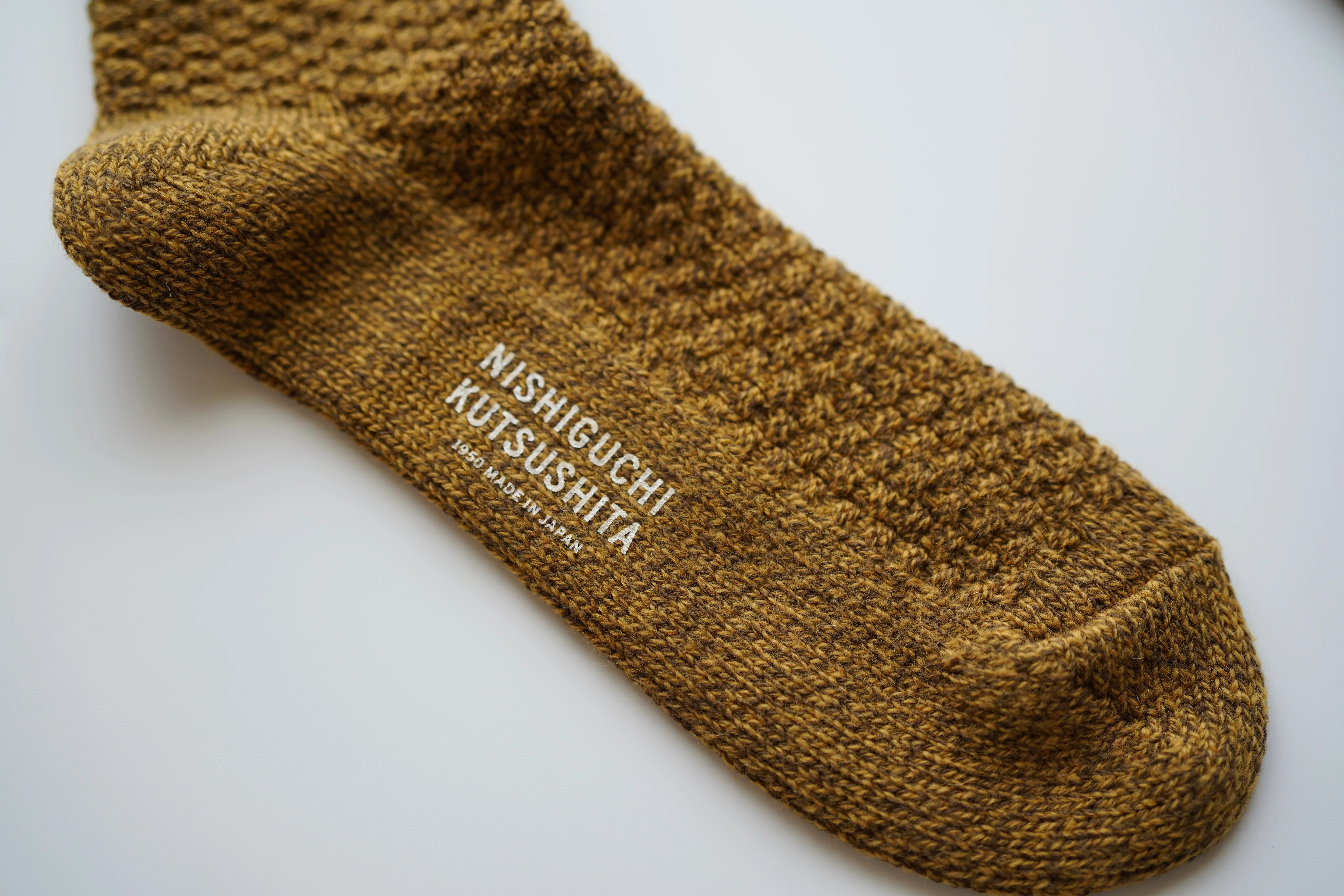 Wool Cotton Boots Socks - Mustard - Image 8