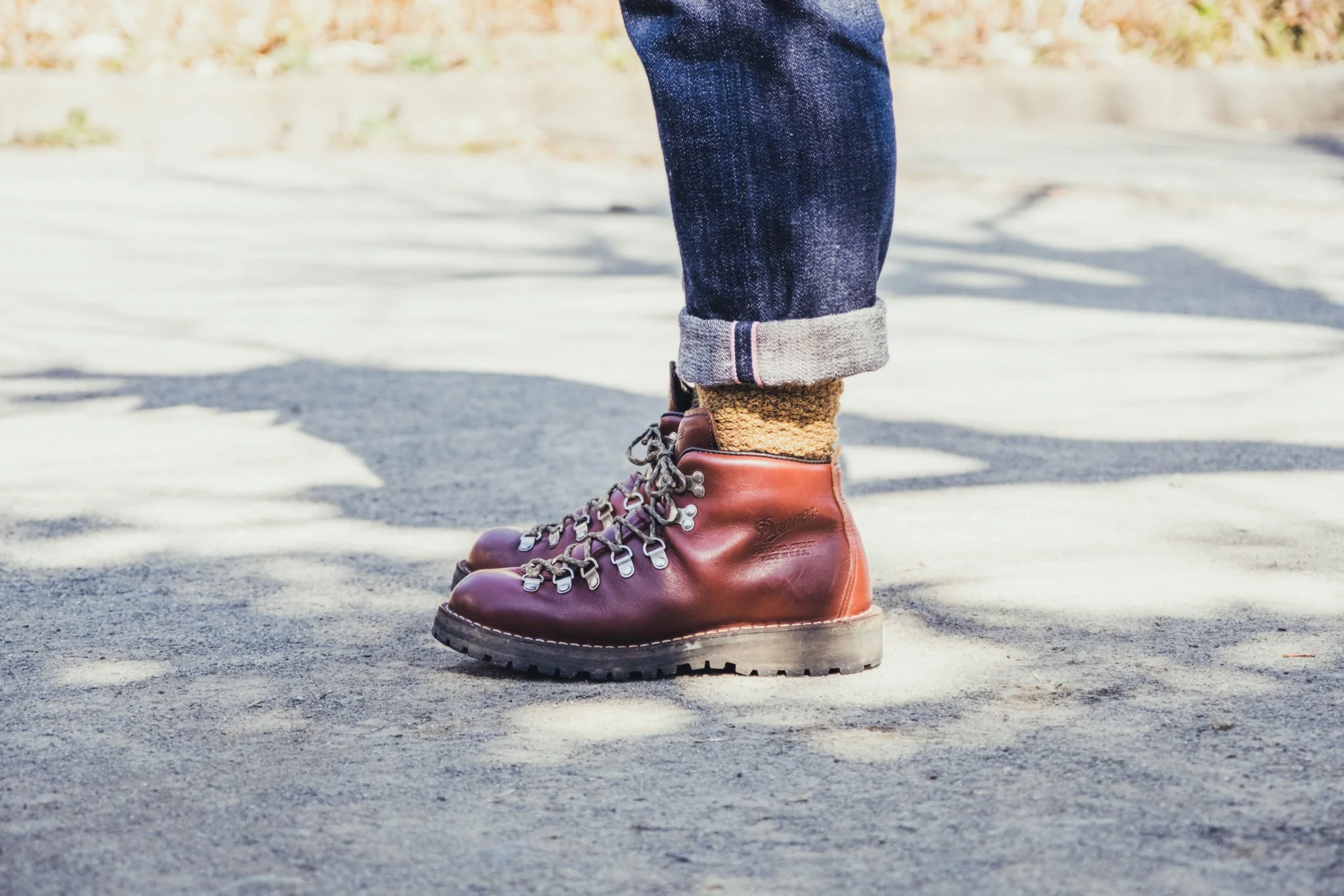 Wool Cotton Boots Socks - Mustard - Image 9