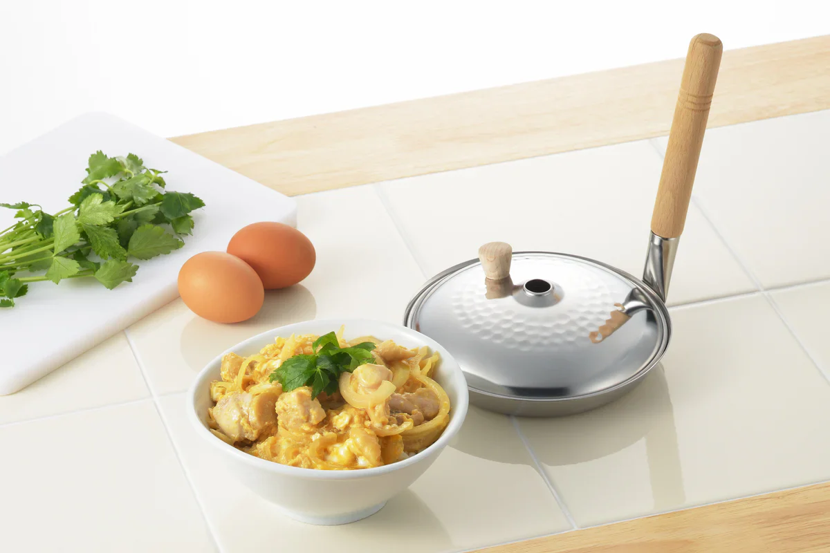 Yukihira Stainless Steel Lid for Oyako Don Pan 16cm - Image 2